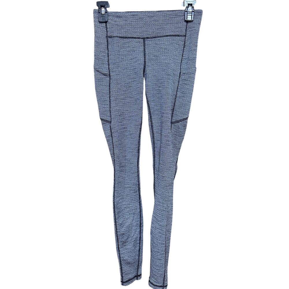 Lululemon Leggings 6 Black Heathered Speed Up Tight 28" Full On Luxtreme Pants